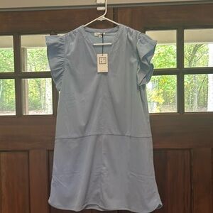 NWT baby blue corduroy dress